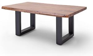 CARTAGENA dohányzó asztal akácfa 110x70cm - U alakú antracit szürke lábbal - Dió
