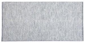 Szürke Szőtt Szőnyeg Bézs Mintával 80 x 150 cm EDREMIT