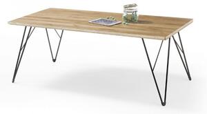 CASABLANCA dohányzó asztal olajozott csomós tölgyfa - 120x60cm