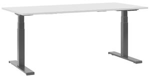 Elektromosan Állítható Szürke És Fekete Íróasztal 180 x 80 cm DESTIN II