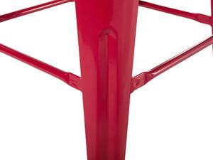 Piros acél bárszék kétdarabos szettben 60 cm CABRILLO