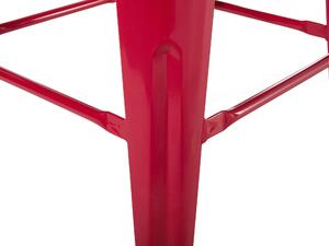 Piros acél bárszék kétdarabos szettben 76 cm CABRILLO
