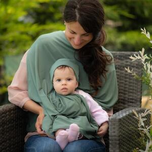 Babafotózás csomag baba blanket sapka egyedi neves tábla hónapos készlet Oliva zöld