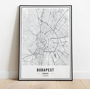 Poszter Budapest térkép 5 méretben