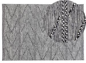 Fekete És Fehér Szőtt Szőnyeg 140 x 200 cm TERMAL