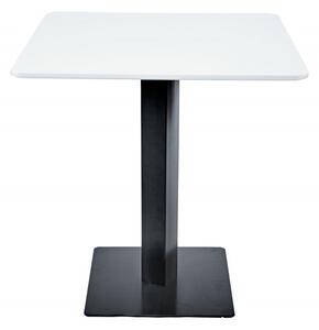 Szögletes Étkezőasztal, Bisztró asztal Fehér Színben Palermo - 70x70 cm./ 80x80 cm. Mdf-Fém