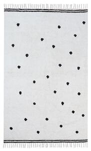 Fehér pamut szőnyeg 140 x 200 cm LAZA
