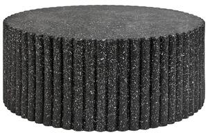 Dohányzóasztal POZZA II 106 cm 106 cm Terrazzo hatású Fekete terrazzo