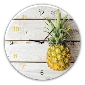 Glassclock Pineapple falióra, ⌀ 30 cm - Styler