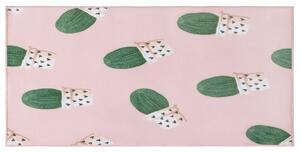 Kaktuszos rózsaszín szőnyeg 80 x 150 cm ELDIVAN