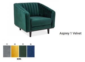Asprey Velvet 1 fotel curry