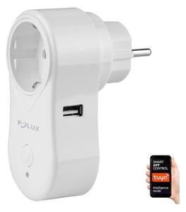 Polux Okos konnektor SMART 3400W/230V Wi-Fi Tuya + USB SA1580