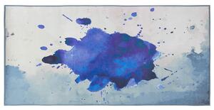 Vidám Kék Mintás Szőnyeg 80 x 150 cm ODALAR