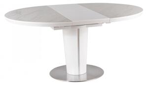 Orbit bővíthető kerámia étkezőasztal 120-160 cm matt fehér - márvány hatású