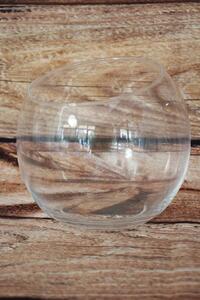 Üveg tál (h. 15 cm, h. 16 cm) - modern stílusú