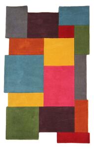Collage színes gyapjú szőnyeg, 150 x 240 cm - Flair Rugs