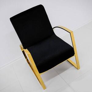 Milana fotel arany-fekete
