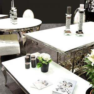 Dorka étkezőasztal fehér-ezüst 200x100 cm