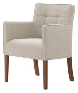 Freesia krémfehér bükkfa szék, sötétbarna lábakkal - Ted Lapidus Maison