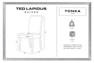 Tonka szürkésbarna bükkfa szék, sötétbarna lábakkal - Ted Lapidus Maison