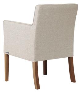 Freesia krémfehér bükkfa szék, sötétbarna lábakkal - Ted Lapidus Maison