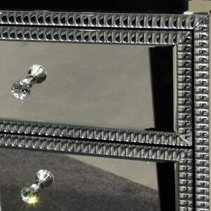 Lilit fiókos tükrös komód kristály fogantyúkkal 120x41x80 cm