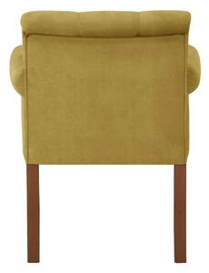 Flacon citromsárga bükk szék, sötétbarna lábakkal - Ted Lapidus Maison