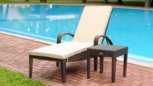 Valencia Premium rattan kerti napozóágy