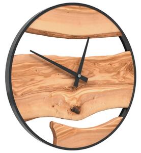 VidaXL barna vas és olívafa falióra Ø35 cm