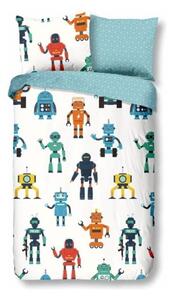 Robots gyermek pamut ágyneműhuzat garnitúra, 140 x 220 cm - Good Morning