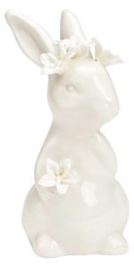 Porcelán nyuszi LILY BUNNY 12 cm fehér