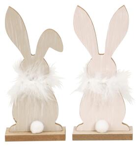 Álló fa nyuszi FLUFFY BUNNY 19 cm - több változat