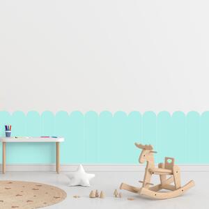 PIPPER. Textil öntapadó tapéta - Boltív - Türkiz színű Méret: 60cm, Szín: Sápadt