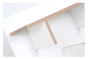 Bern fehér fali polcrendszer, hosszúság 90 cm - TemaHome