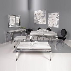 Grazia étkezőasztal fehér márvány 200x100x75 cm