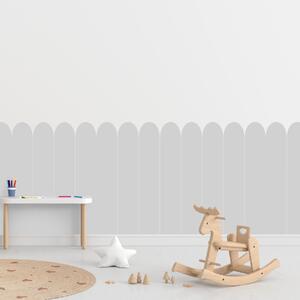 PIPPER. Textil öntapadó tapéta - Boltív - Szürke színű Méret: 100cm, Szín: Sápadt