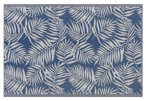 Barátságos Kék Pálmalevél Mintás Kültéri Szőnyeg 120 x 180 cm KOTA