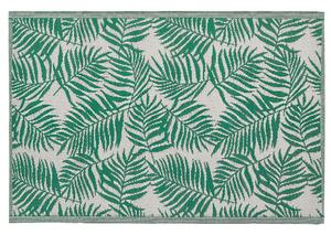 Barátságos Smaragdzöld Pálmalevél Mintás Kültéri Szőnyeg 120 x 180 cm KOTA
