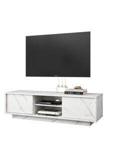 Carrara TV állvány fehér márvány 139cm