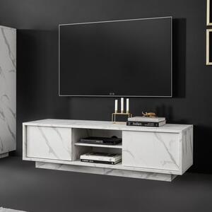 Carrara TV állvány fehér márvány 139cm