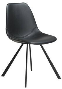 Pitch design szék, fekete textilbőr