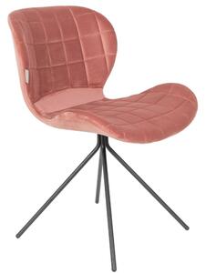 OMG design szék, rózsaszín bársony