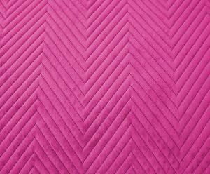 ARROW VELVET lila bársony ágytakaró mintával Méret: 200 x 220 cm