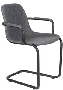 Thirsty karfás design szék, sötétszürke