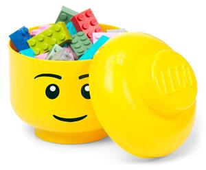 Winky sárga fejformájú tárolódoboz, ⌀ 16,3 cm - LEGO®