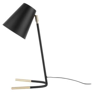 Noble fekete asztali lámpa, aranyszínű részletekkel - Leitmotiv