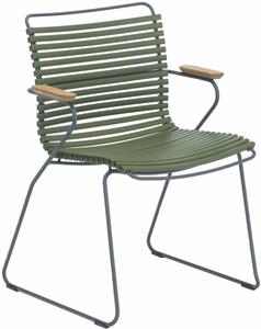 Click karfás szék, olivazöld