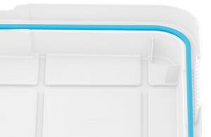Scuba Box XL kerekes láda transzparens/kék 110L 44,5x73,5x46 cm