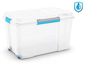 Scuba Box XL kerekes láda transzparens/kék 110L 44,5x73,5x46 cm