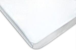 180x200 cm-es fehér jersey gumis lepedő
